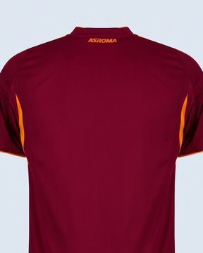 AS Roma Home Shirt 2025-2026 - Men's — 04-back-collar-detail