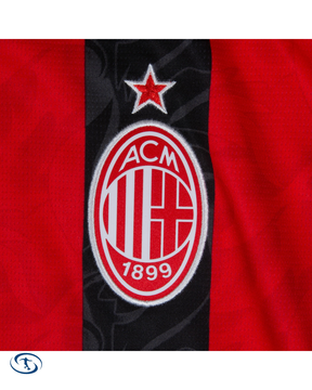 AC Milan Home L/S Player Number Shirt 2025-2026 - Men's