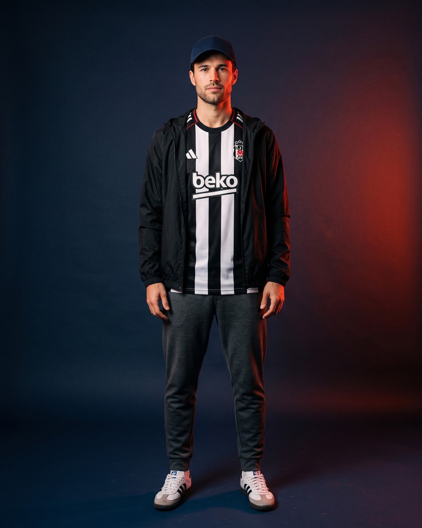 Besiktas Away Player Number Shirt 2025-2026 (Fan Style Printing) - Men's