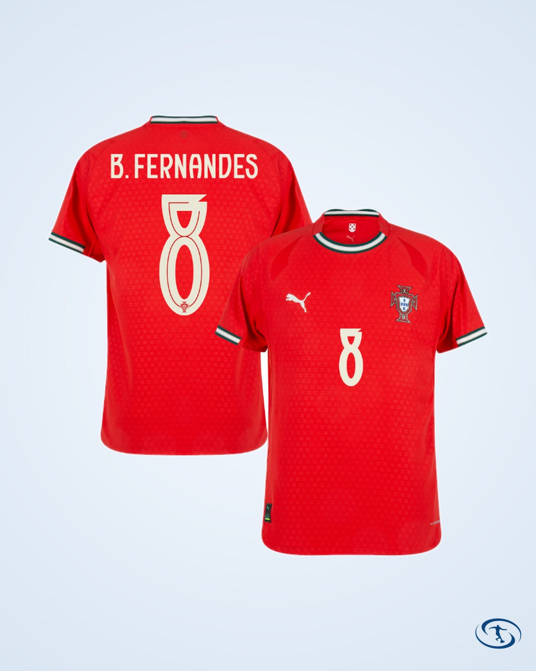 Portugal Home Player Shirt 2025-2026 (Official Printing) - Men's