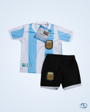 Argentina Home Retro Shirt + Shorts Infant Set 1986 - Kids - Kids | Sant Sport