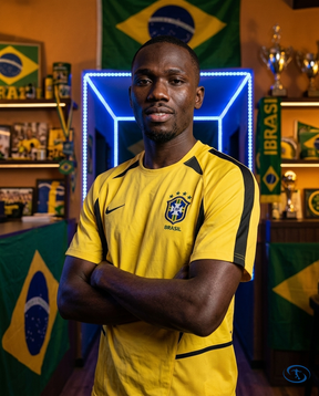 Camisa Seleção Brasileira Retrô 2002 Torcedor Nike Masculina - Amarelo - Side View | Sant Sport