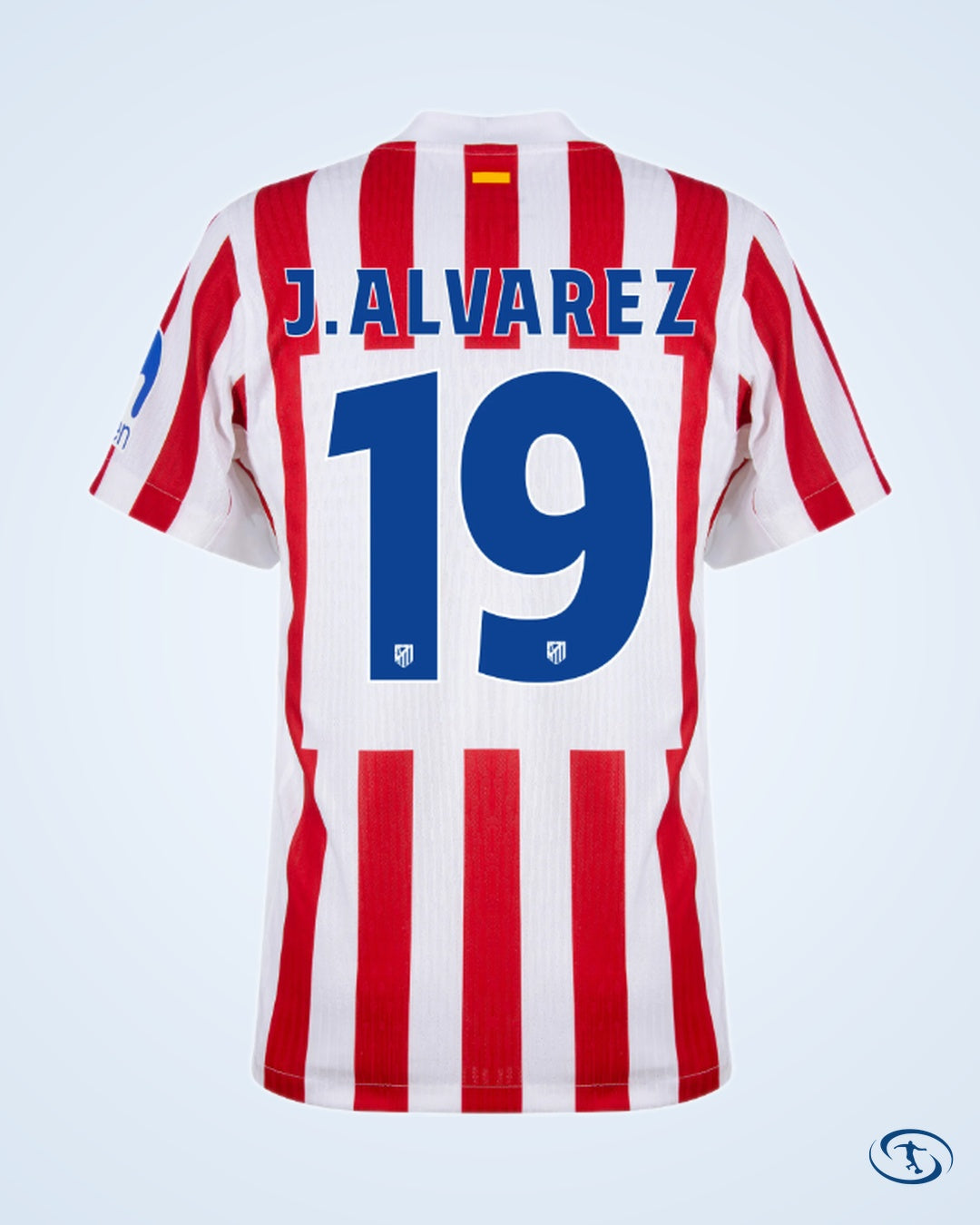 Atletico Madrid Home Player Number Shirt 2025-2026 (Official Cup Printing) - Men's