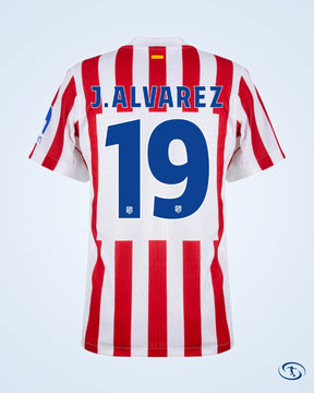 Atletico Madrid Home Player Number Shirt 2025-2026 (Official Cup Printing) - Men's