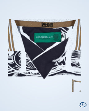1996 Celtic Blackout Gold Detail Retro Shirt - Men's | Sant Sport