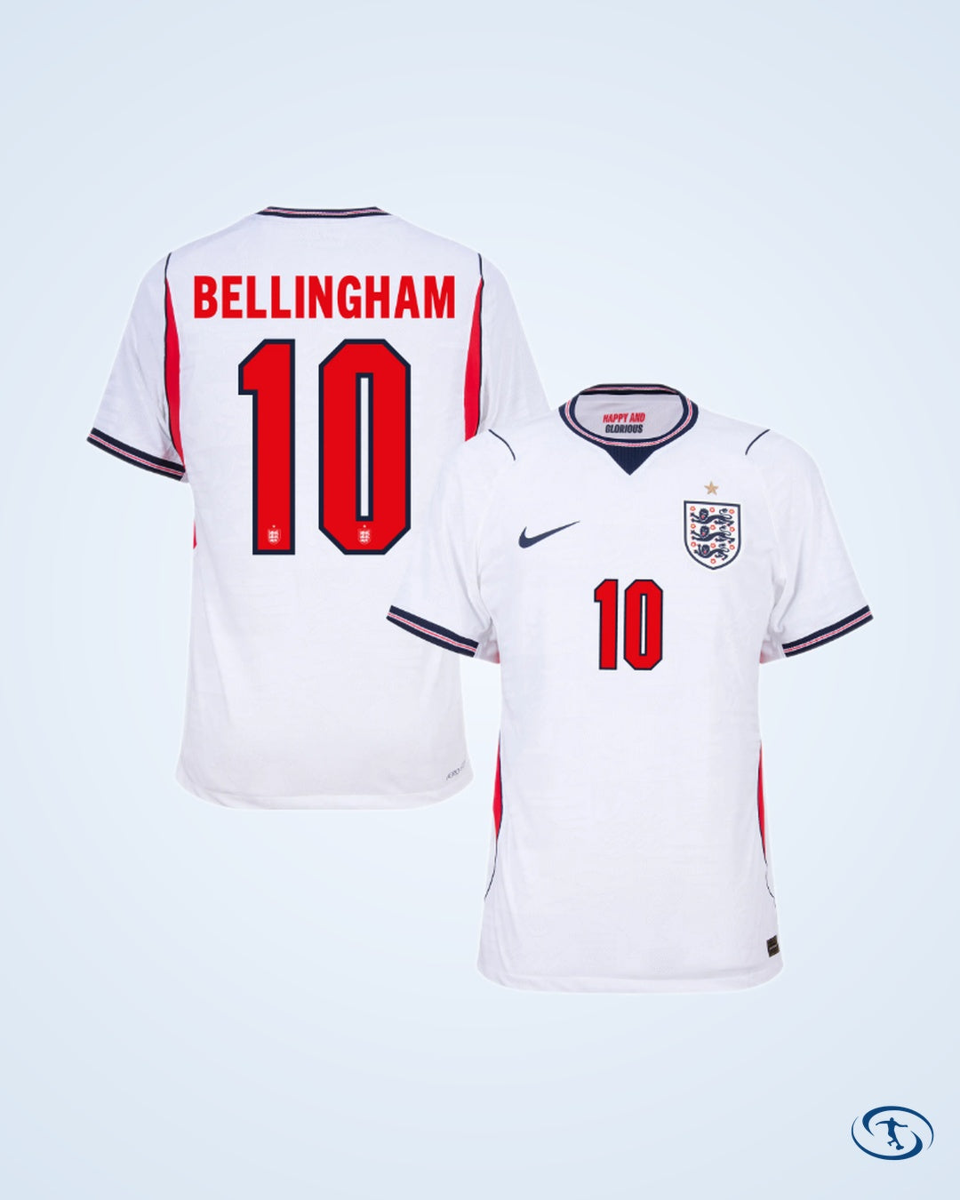 England Home Player Number Shirt 2026-2027 (Player Version) - Men's