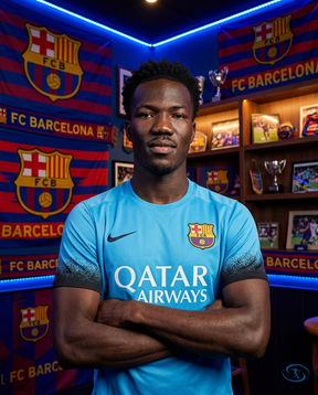 Camisa Barcelona Third Retrô 2015/16 Torcedor Nike Masculina - Azul - Side View | Sant Sport