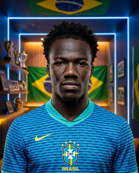 Camisa Brasil Away 24/25 - Jogador Nike Masculino - Azul - Badge Close-Up | Sant Sport