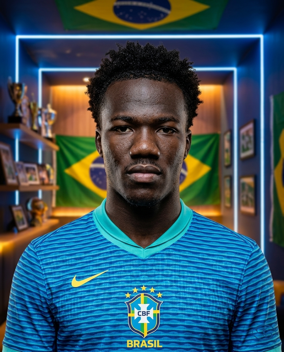 Camisa Brasil Away 24/25 - Jogador Nike Masculino - Azul - Badge Close-Up | Sant Sport