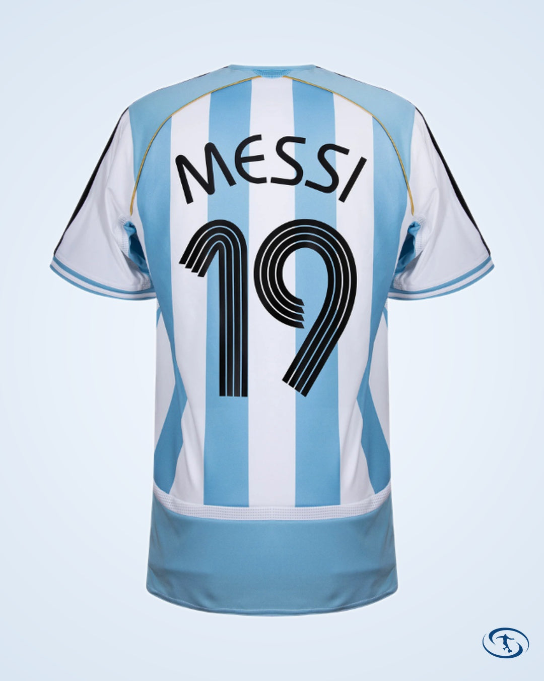 Argentina Home Messi 19 Shirt 2006 (Reissue) - Men's