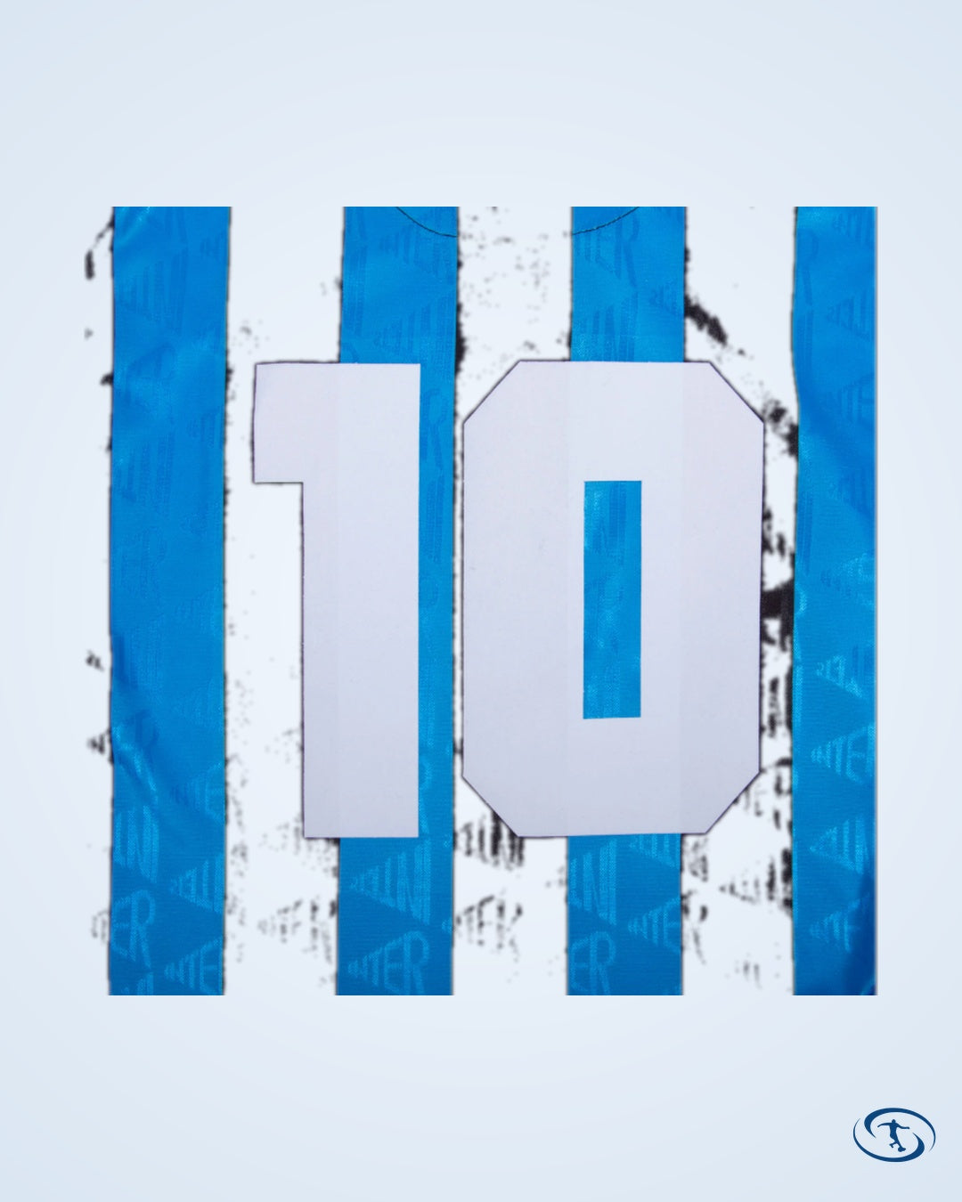 Inter Milan Home No.10 (Bergkamp) Retro Shirt 1993-1994 (Retro Flock Printing) - Men's