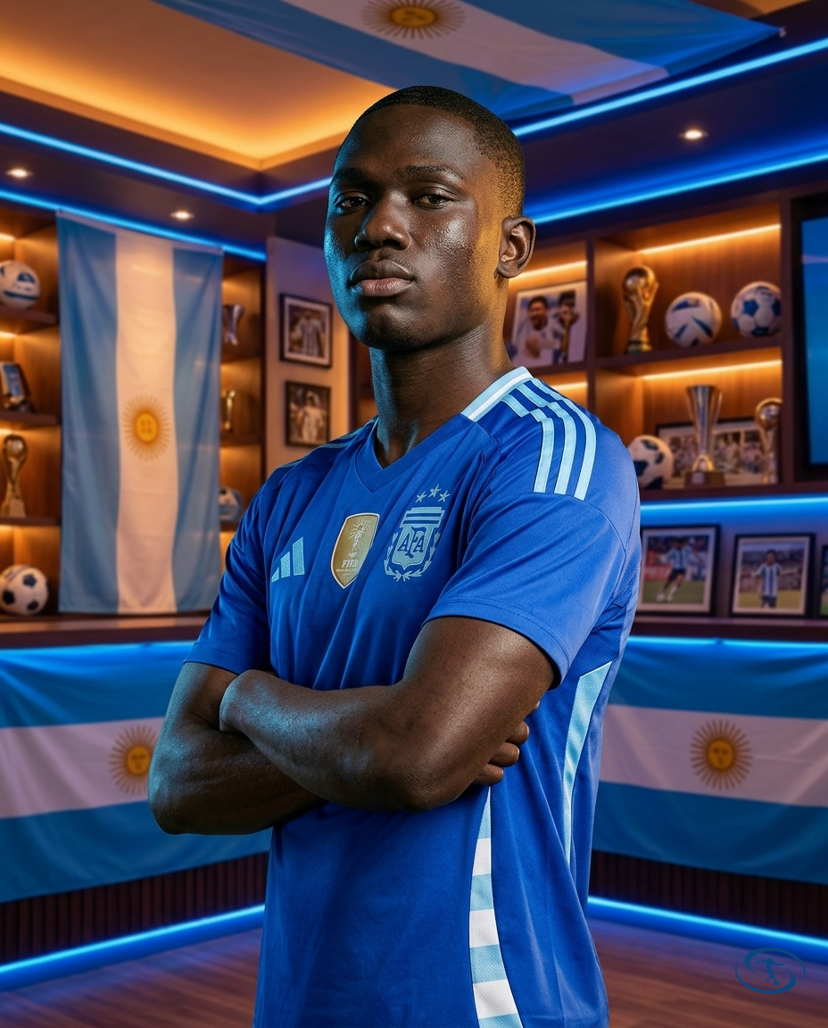 Camisa Seleção Argentina Copa América Away 24/25 - Torcedor Adidas Masculino - Azul - Side View | Sant Sport