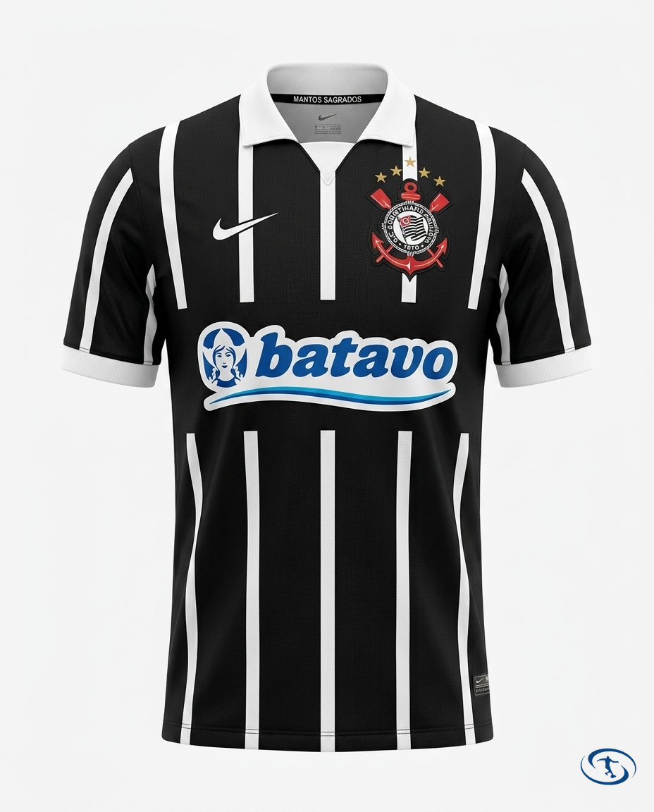 Corinthians Jersey Retro 2009 Nike - Men's Preto - Packshot | Sant Sport