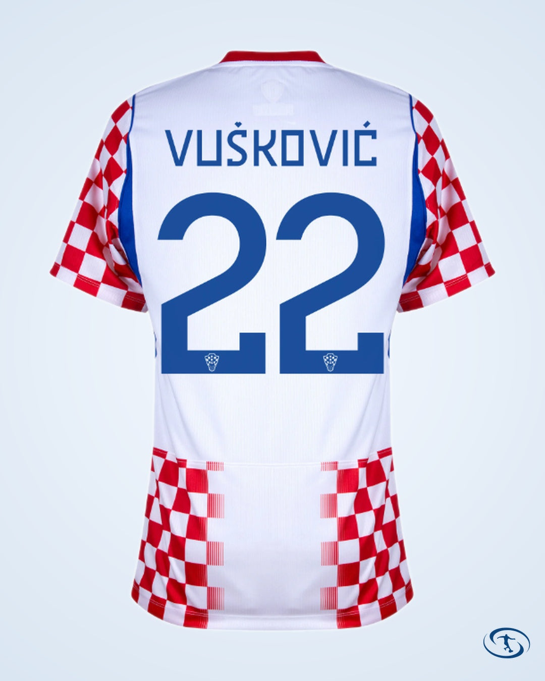Croatia Home Player Number Shirt 2026 (Official Printing) - Men's