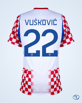 Croatia Home Player Number Shirt 2026 (Official Printing) - Men's