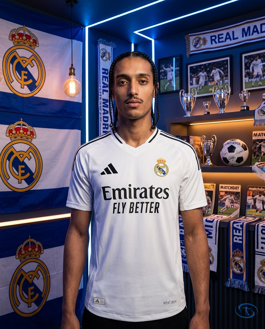Camisa Real Madrid Home 24/25 - Versão Jogador Adidas Masculino - Branco - Front View | Sant Sport