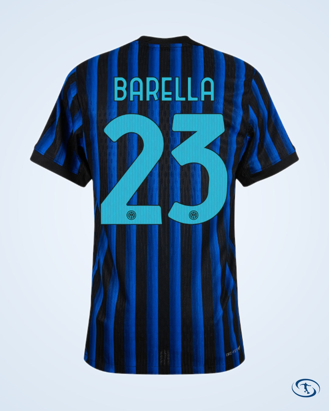 Inter Milan Home Barella 23 Shirt 2025-2026 (Official Printing) - Men's