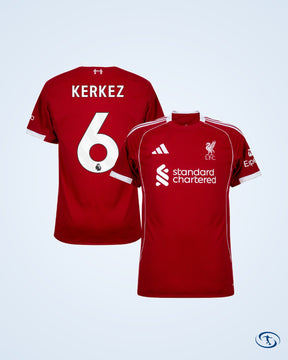Liverpool Home Player Number Shirt 2025-2026 (Premier League) - Men's