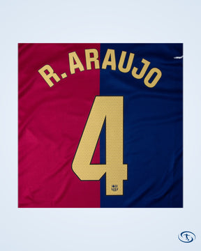 Barcelona Home R.Araujo 4 Shirt 2024-2025 (La Liga) - Men's