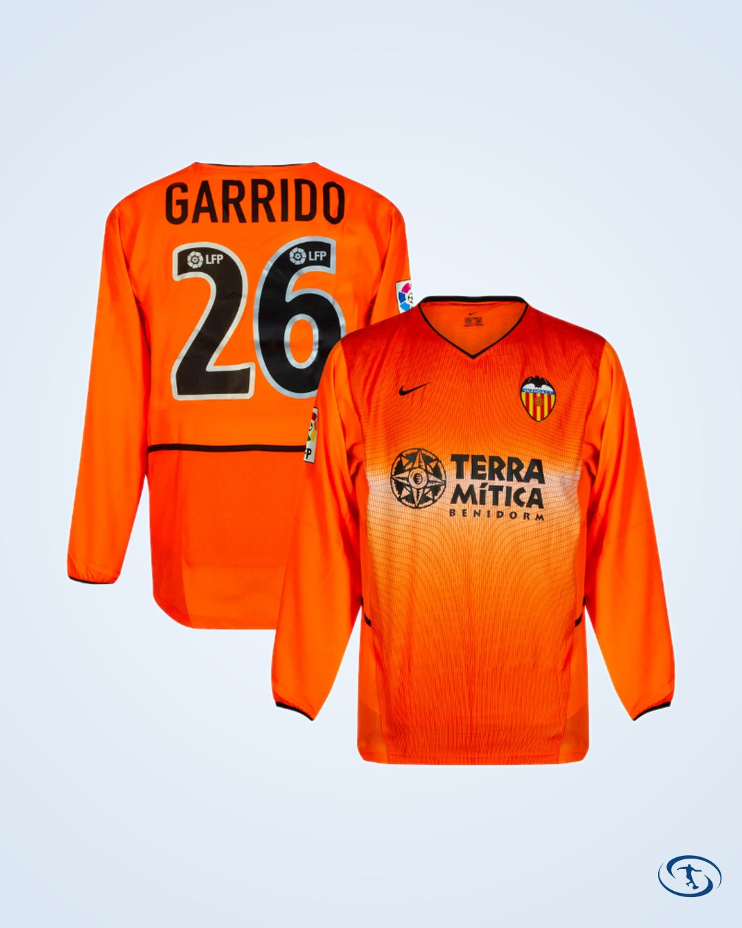 Valencia CF 2002-2003 Away Shirt L/S - NEW Condition (w/tags) - Player Issue - GARRIDO #26 - Men's