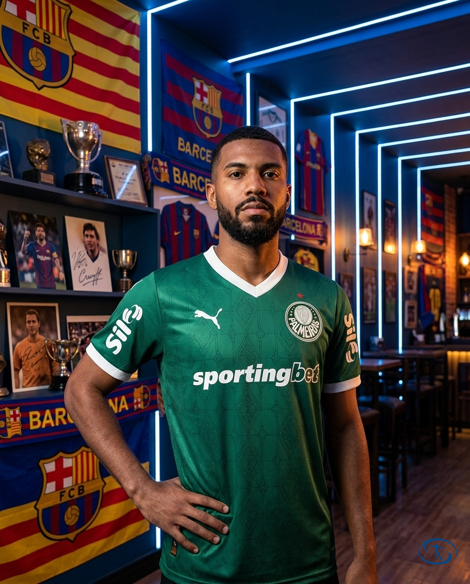 Camisa Palmeiras Home 25/26 Versão Jogador Puma Masculino - Verde - Front View | Sant Sport