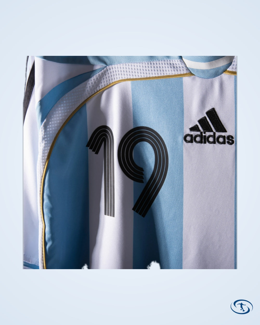 Argentina Home Messi 19 Shirt 2006 (Reissue) - Men's