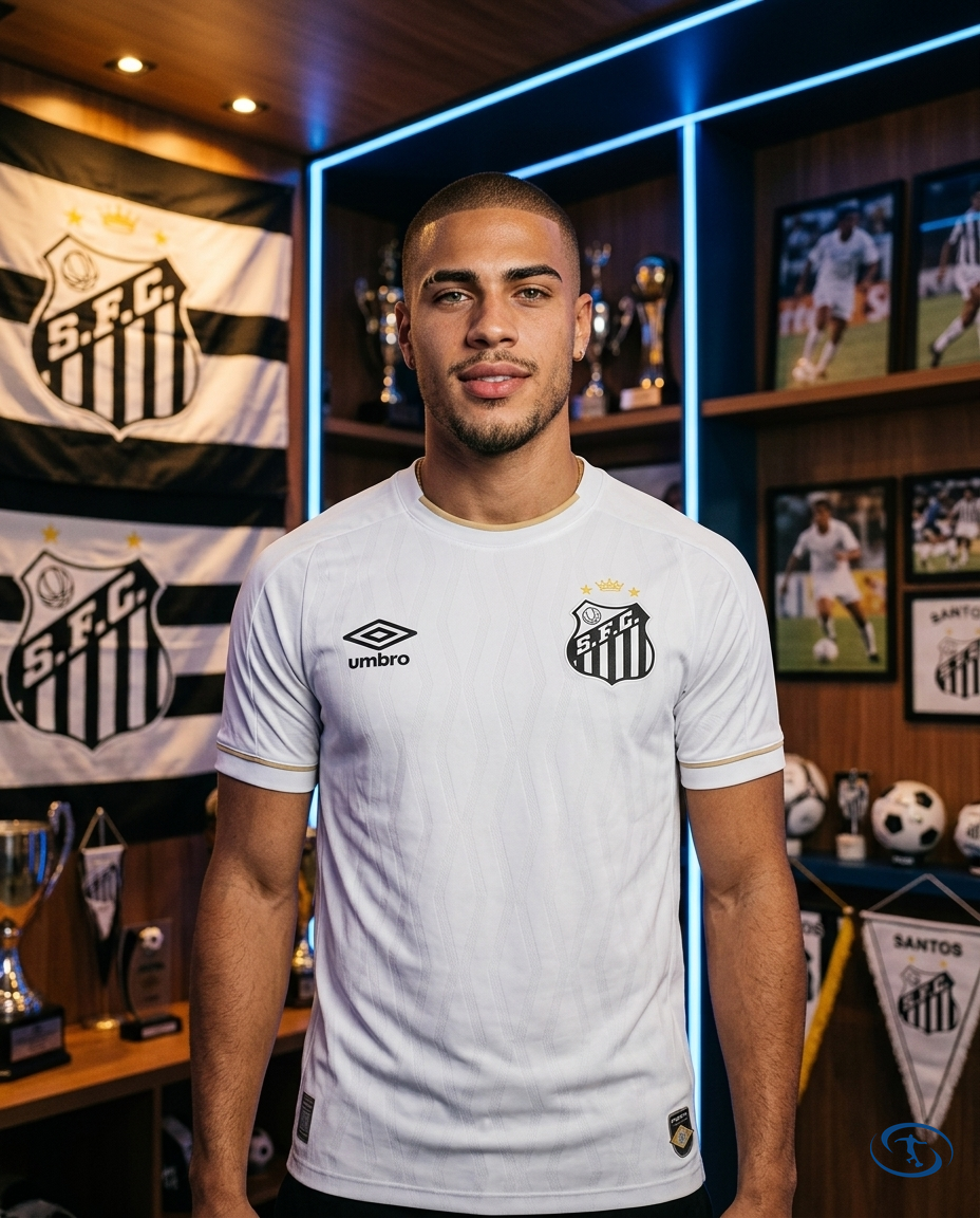 Camisa Santos Home 2026/27 - Umbro Torcedor Masculino - Branco - Front View | Sant Sport