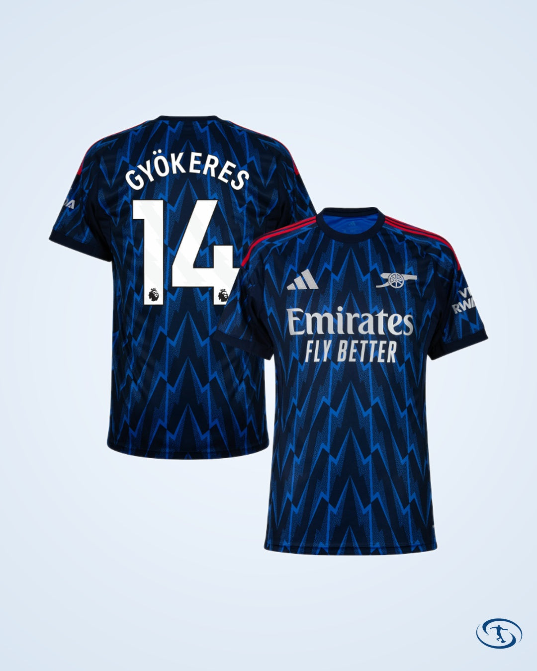 Arsenal Away Player Number Shirt 2025-2026 (Player Version) - Men's