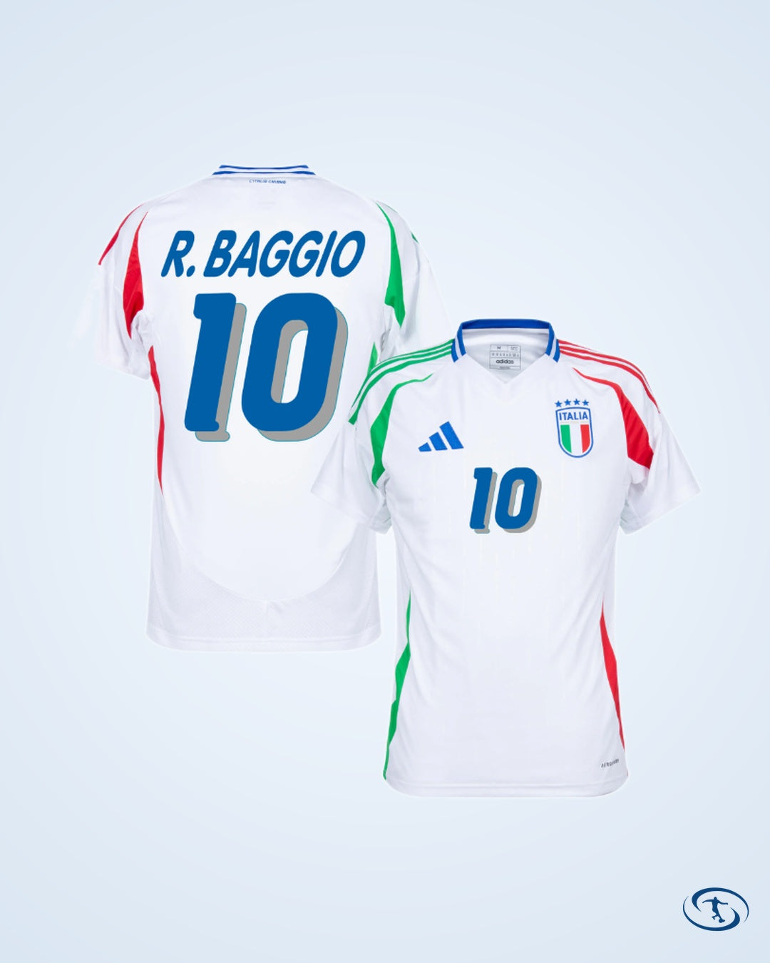 Italy Away R.Baggio 10 Shirt 2024-2025 ('94 Retro Printing) - Men's