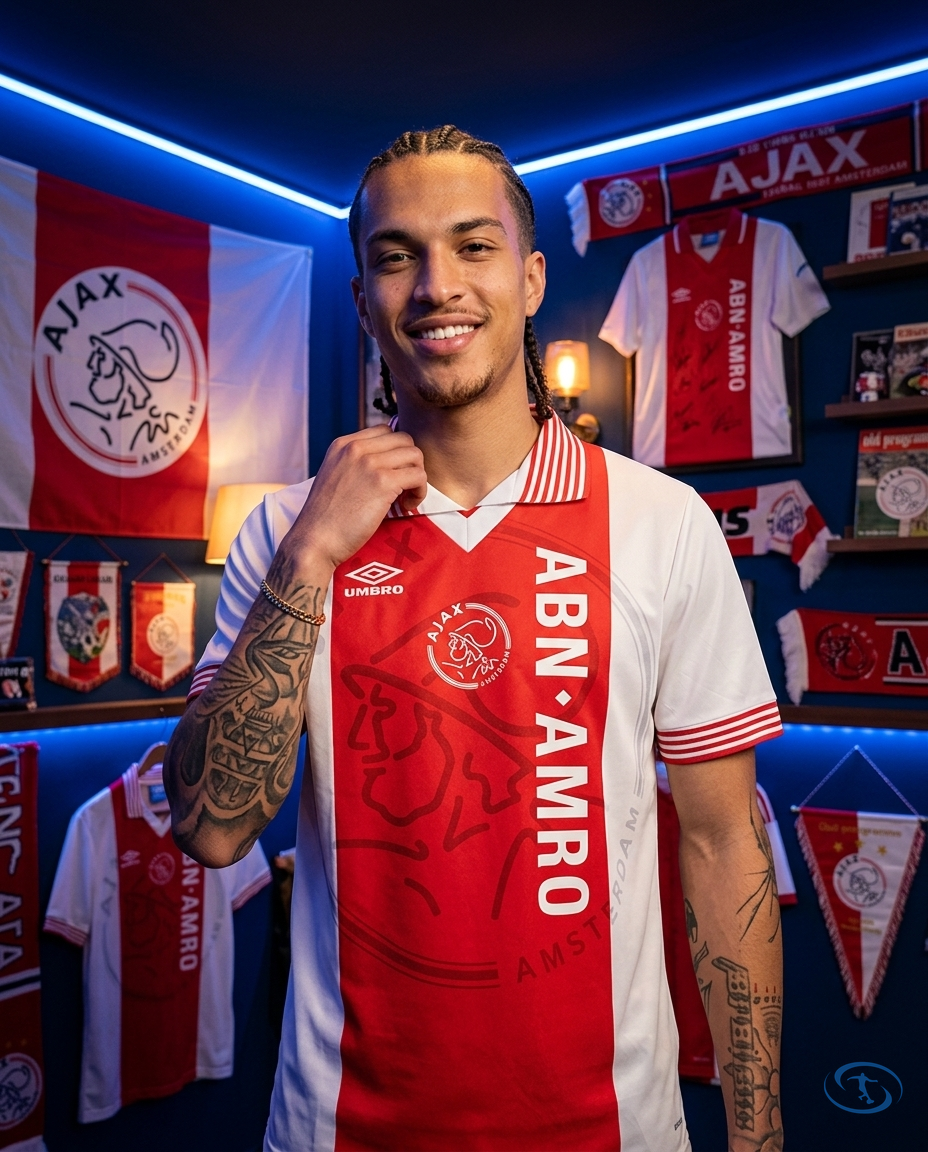 Camisa Ajax Home Retrô 95/96 Torcedor Umbro Masculino - Vermelho e Branco - Front View | Sant Sport