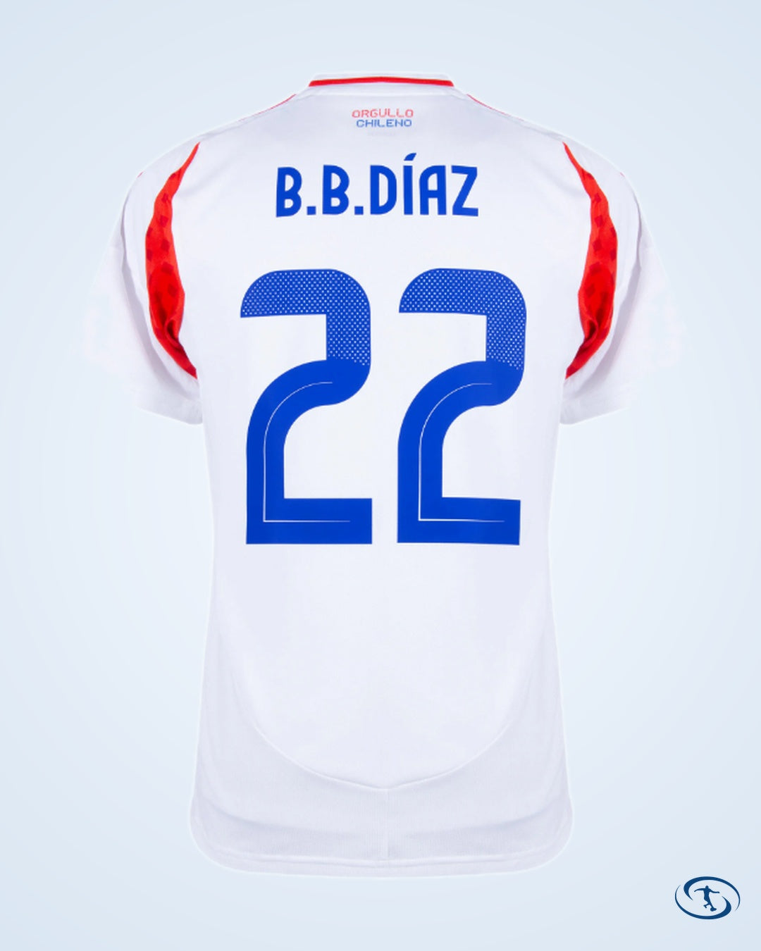 Chile Away B.B Díaz 22 Shirt 2024-2025 (Official Printing) - Men's