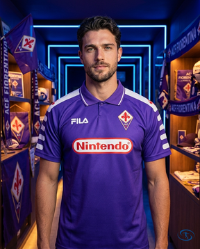 Camisa Fiorentina Home Retrô 1998/99 Torcedor Fila Masculina - Roxo - Front View | Sant Sport