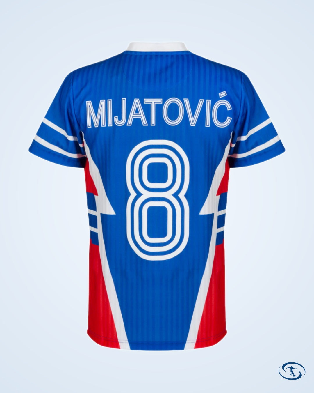 Yugoslavia Home Player Retro Jersey 1990-1991 (Retro Flock Printing) - Men's