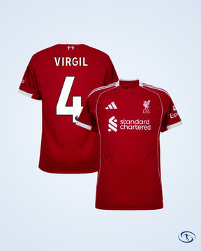 Liverpool Home Player Number Shirt 2025-2026 (Premier League) - Men's