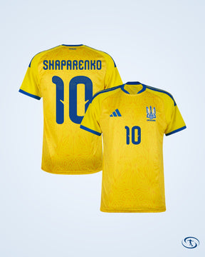 Ukraine Home Player Number Shirt 2026-2027 (Official Printing) - Men's
