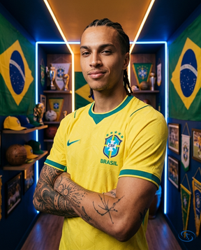 Camisa Brasil Home I 2026/27 Jogador Nike Masculino - Amarelo - Side View | Sant Sport