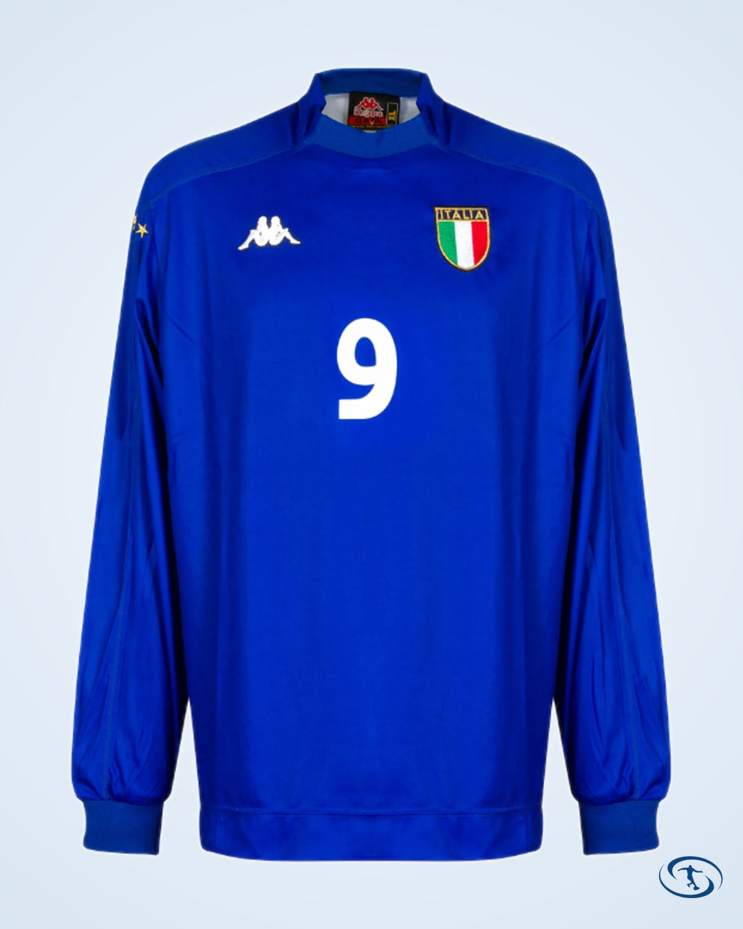 Italy 1999-2000 Home Shirt L/S NEW Condition Match Issue No.9 (Inzaghi) - Size XL - Men's | Sant Sport