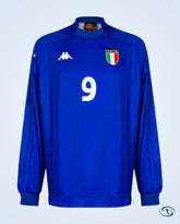 Italy 1999-2000 Home Shirt L/S NEW Condition Match Issue No.9 (Inzaghi) - Size XL - Men's | Sant Sport