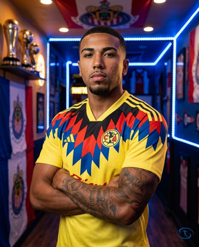 Camisa Club América I 2025/26 Torcedor Adidas Masculino - Amarelo - Side View | Sant Sport