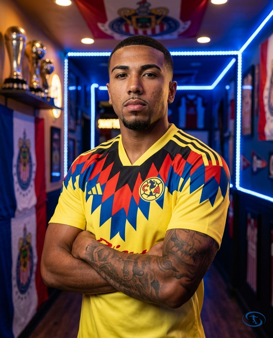 Camisa Club América I 2025/26 Torcedor Adidas Masculino - Amarelo - Side View | Sant Sport