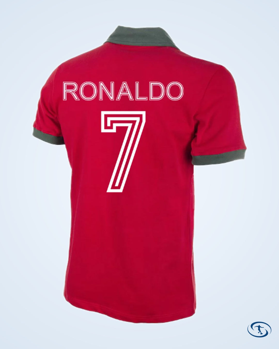 Portugal Home Retro Shirt 1972 (Aztec Flock Printing) - Players Men's