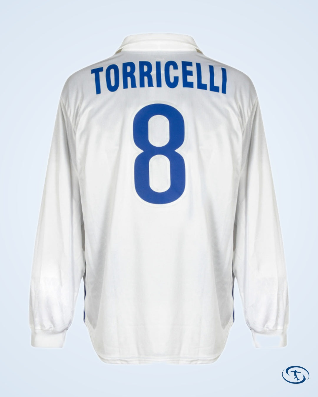 Italy 1998-1999 Away Long-Sleeve Torricelli No.8 Shirt - NEW - Kitroom Stock - Size Large - Men's | Sant Sport