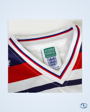 Score Draw England Home Retro Shirt World Cup 1982 (Retro Flock Printing) - Men's