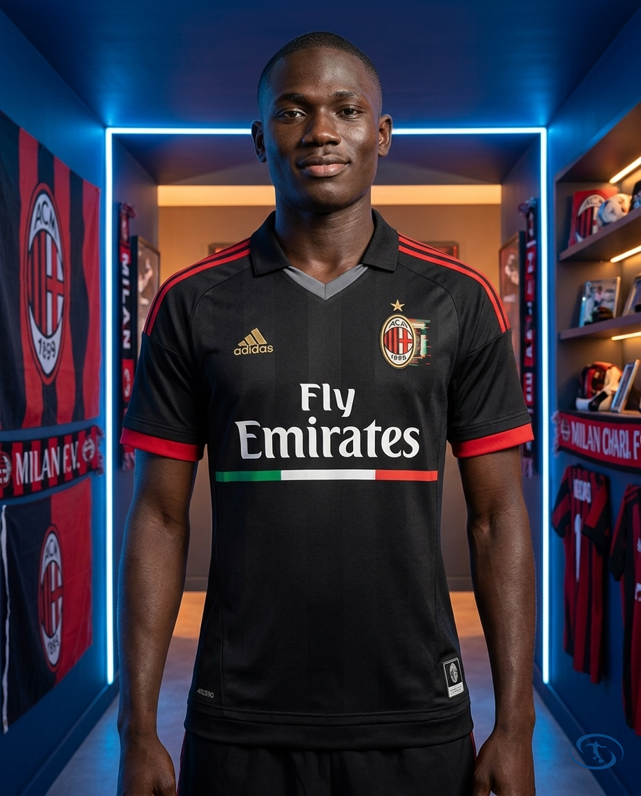 Camisa AC Milan Third Retrô 2011/12 - Torcedor Adidas Masculino - Preto - Front View | Sant Sport