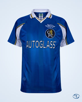 Score Draw Chelsea Home ECWC Final Retro Shirt (Customization) 1998-1999 - Men's