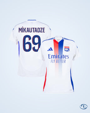 Olympique Lyon Home Mikatadze 69 Shirt 2024-2025 (Official Printing) - Men's