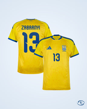 Ukraine Home Player Number Shirt 2026-2027 (Official Printing) - Men's