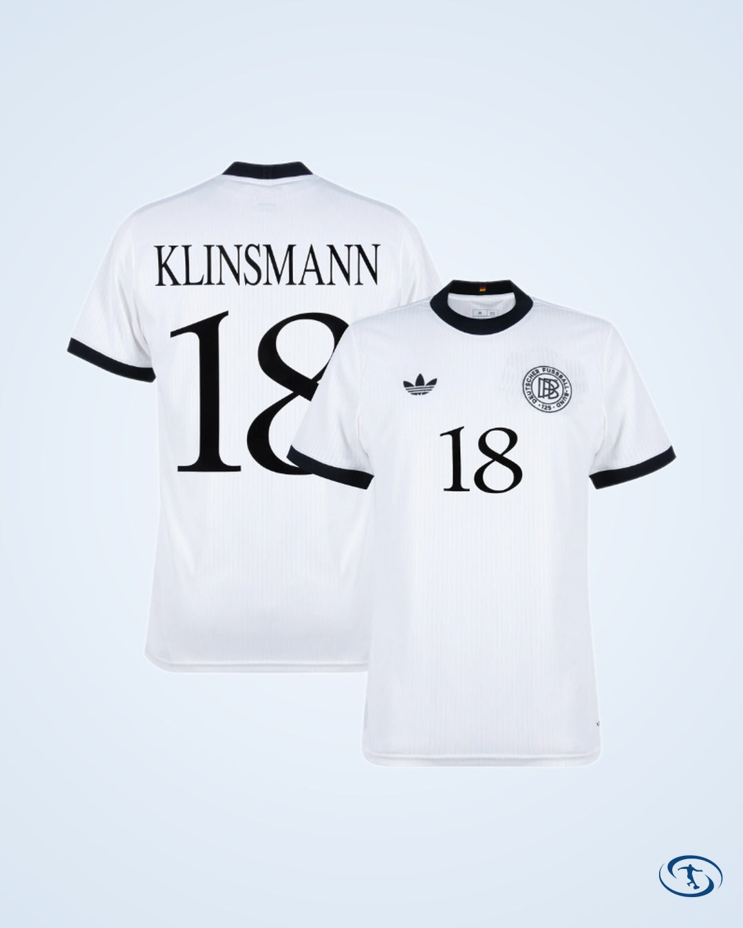 Germany 125th Anniversary Klinsmann 18 Shirt (1996 Legend Flock Printing) - Men's