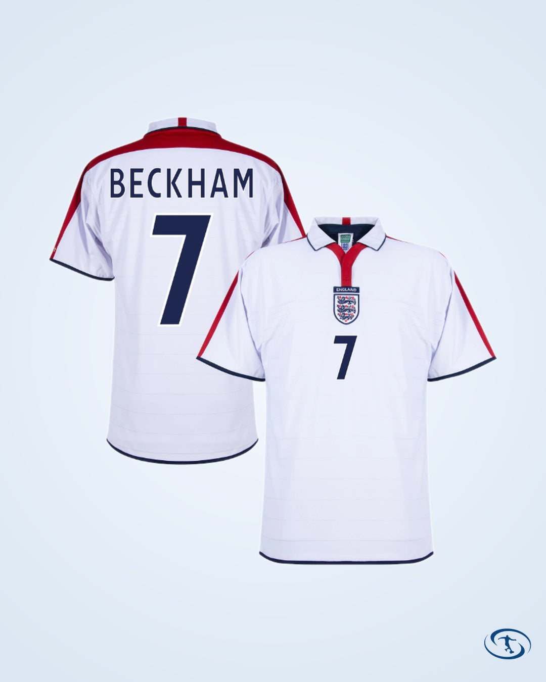 Score Draw England Retro Home Rooney 9 Shirt 2004-2005 (Retro Flex Printing) - Mens