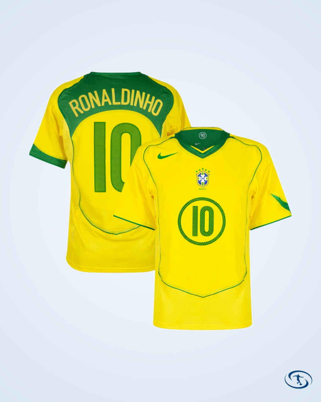 Brazil Home Ronaldinho 10 Shirt 2004-2005 (Reissue) - Men's